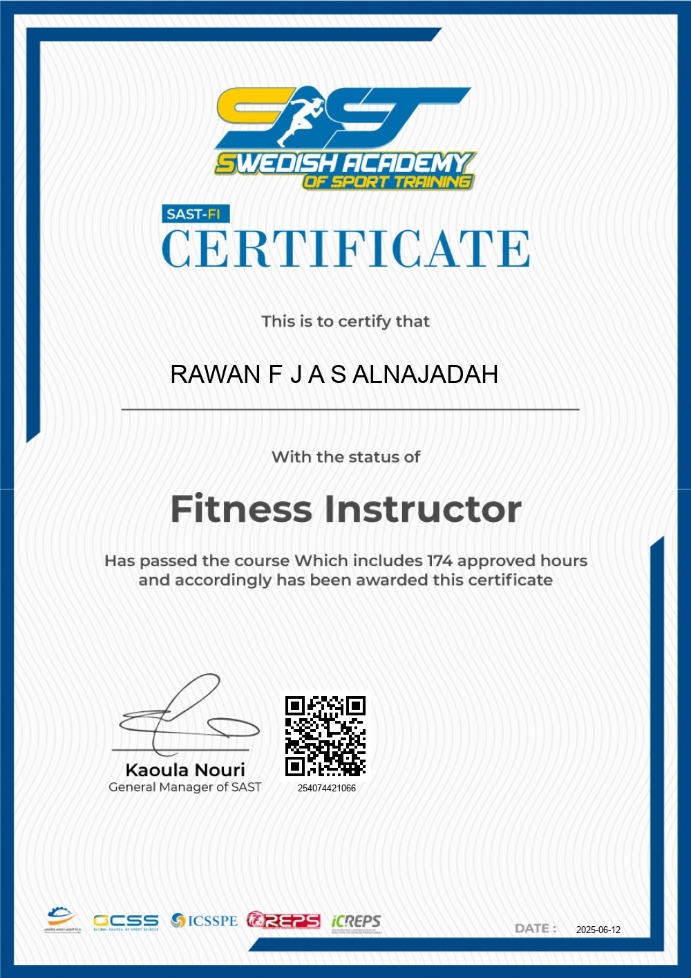 RAWAN F J A S ALNAJADAH